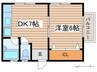 ハイツ菊住 1DKの間取り