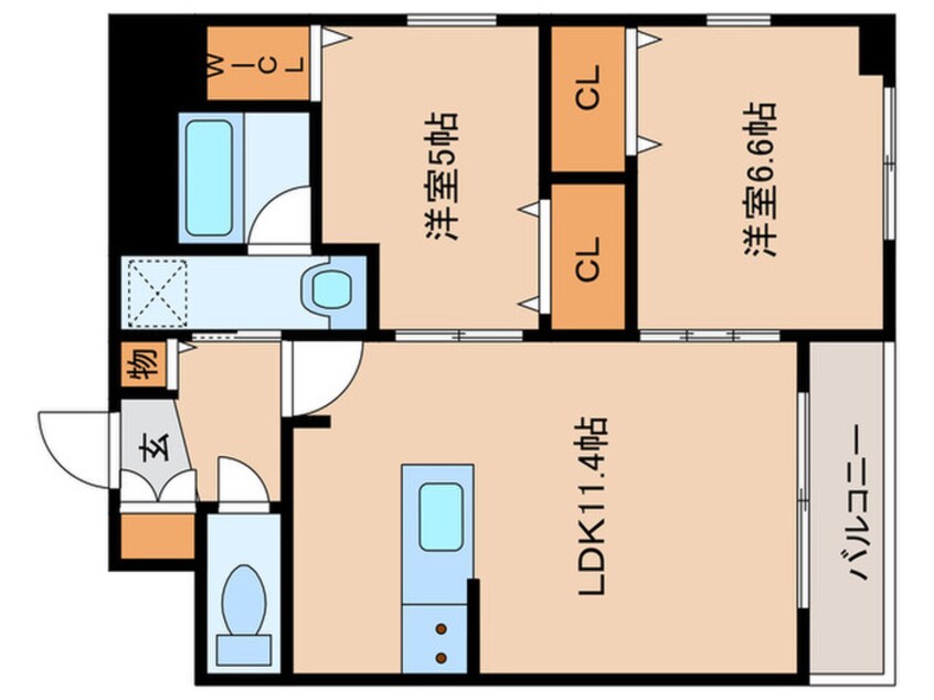 間取図 ベルルージュ名駅西