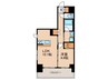 ﾌﾟﾚｻﾝｽﾛｼﾞｪ丸の内CENTRAL CASA 1LDKの間取り