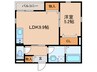 G flat 岩崎 1LDKの間取り