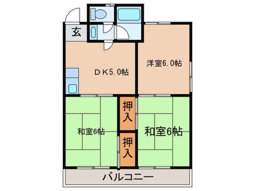 間取図 グリ－ンタウン金城