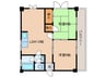 グリ－ンタウン金城 2LDKの間取り