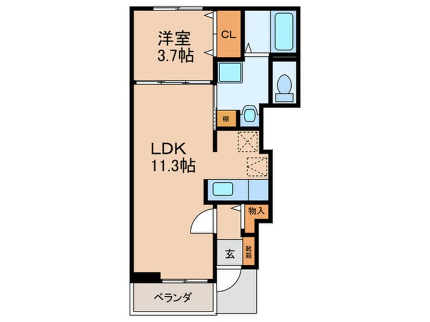 間取図 カーサ　アルドールⅠ
