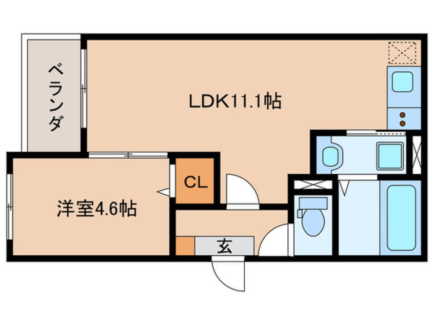 間取図 Jack kanseiⅥ
