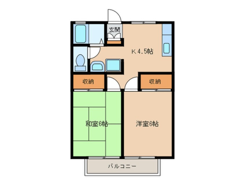 間取図 プレジール栄