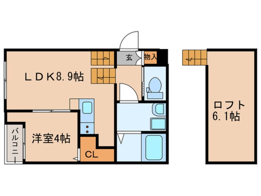 間取図 ラフィーレ志賀本通