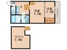 成叶 2Kの間取り