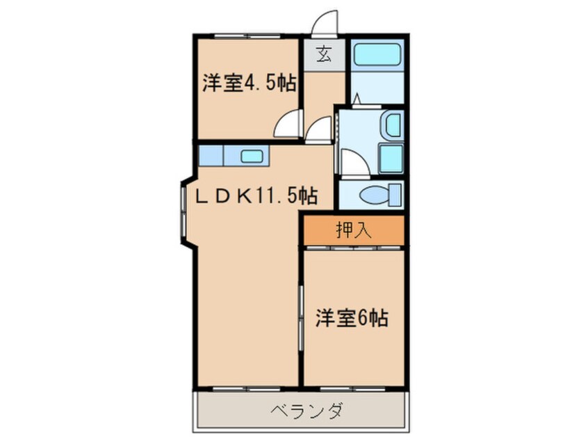 間取図 エクシ－ド　Ａ棟