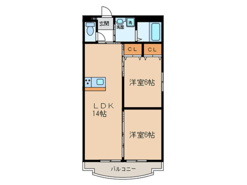 間取図 ｱｰﾊﾞﾝﾊｲﾂ