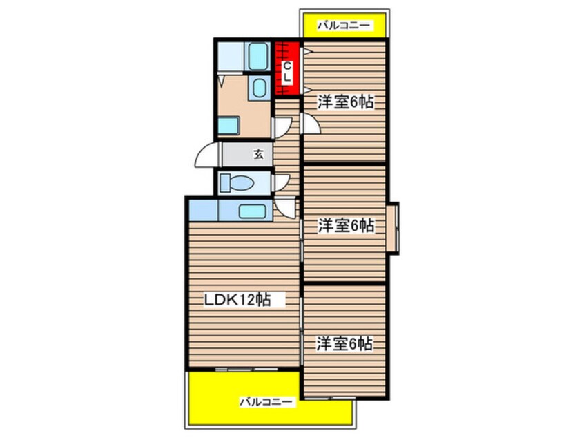 間取図 ビラージュ峰