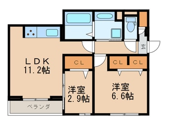間取図 サニーコート平和