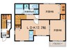 プリムローズK 2LDKの間取り