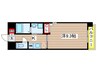 TOYOOKA APARTMENT 1Kの間取り