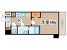 S-RESIDENCE尾頭橋 1Kの間取り