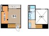 トータス鶴里 1Rの間取り