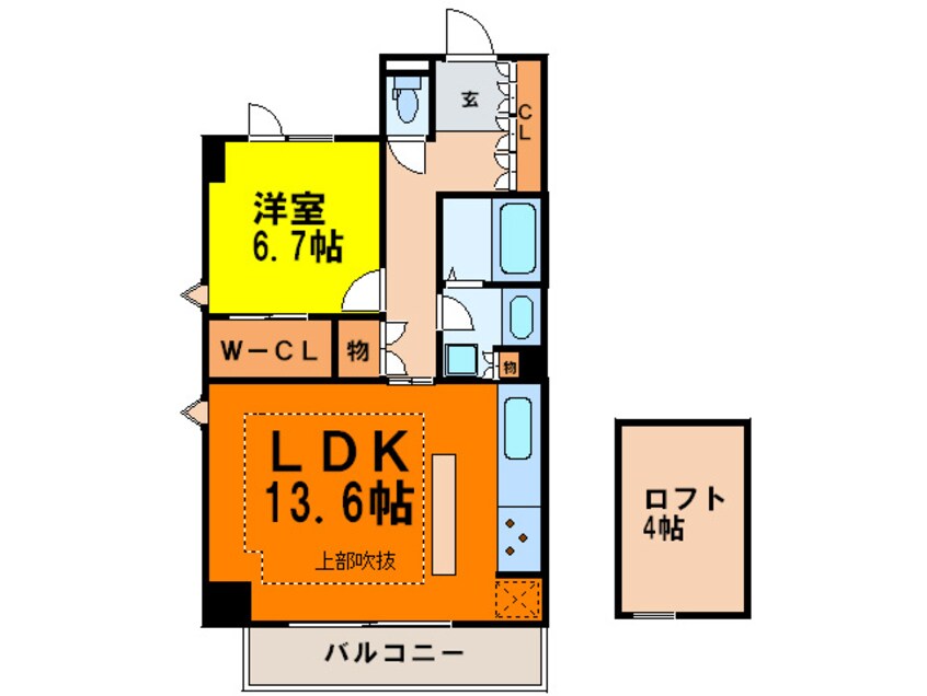 間取図 プライムメゾン高見