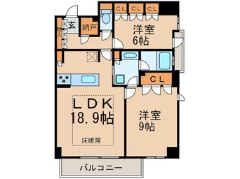 間取図 プライムメゾン高見