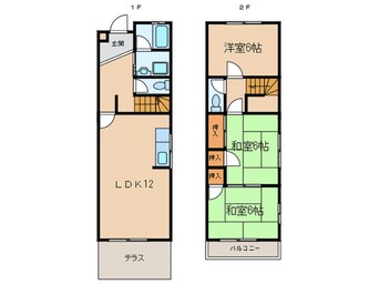 間取図 第２楠タウンハウス