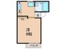 メイプルハウス 1Rの間取り