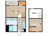 カッセル 1Kの間取り