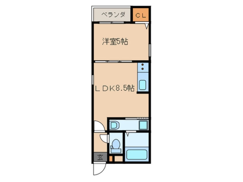 間取図 REGALEST上小田井ｃｋ