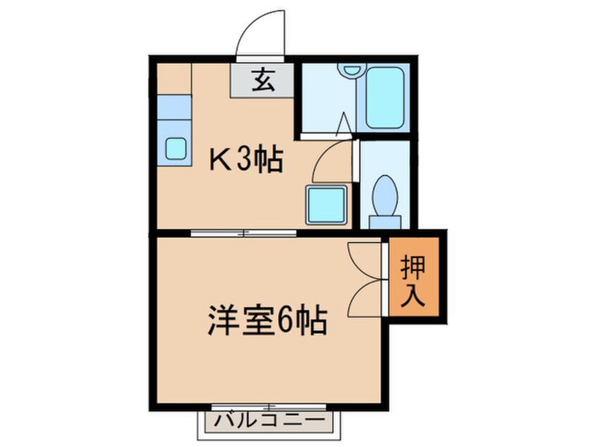 間取図 タウニィ－フルタ