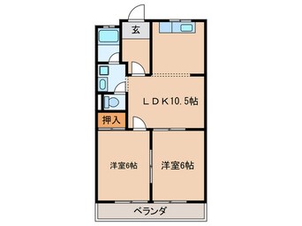 間取図 サンピア木曽川