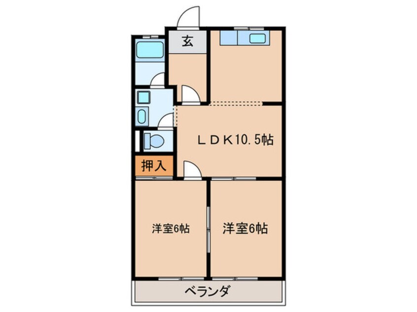 間取図 サンピア木曽川