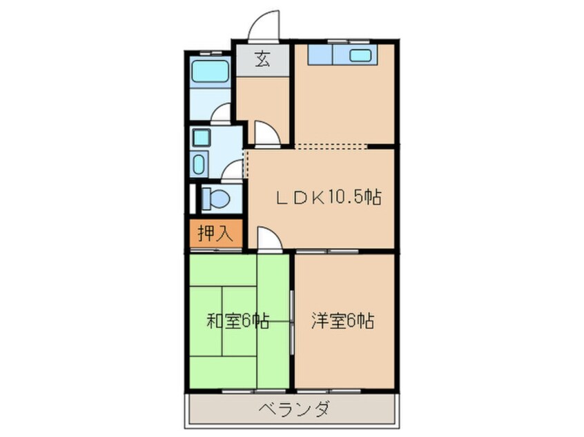 間取図 サンピア木曽川