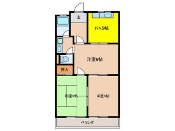 間取図 サンピア木曽川