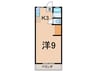 ハイツＫ 1Kの間取り