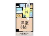 ｃａｓａ桜・千種 1Kの間取り