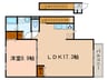 アンプル－ルリ－ブル鉦和 1LDKの間取り