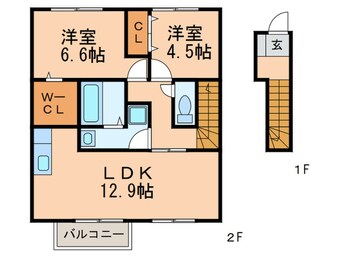 間取図 リュミエールＡ棟