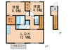 リュミエールＡ棟 2LDKの間取り