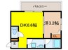 CASA NANA oE 1DKの間取り