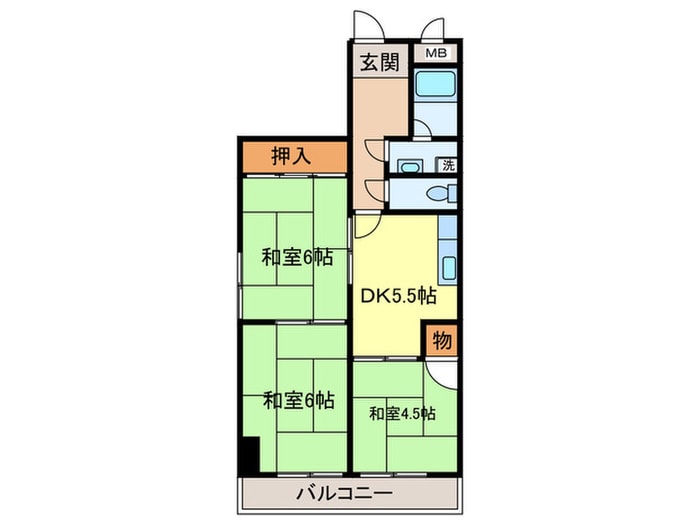 間取り図 リアライズ矢田川
