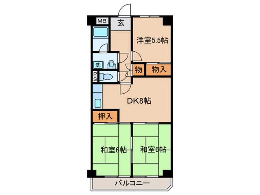 間取図 リアライズ矢田川