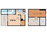 エクシア道徳 1Kの間取り