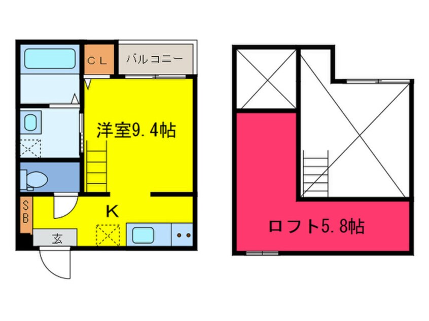 間取図 クローバー