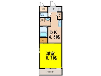 間取図 シティ－コ－ト翠雲