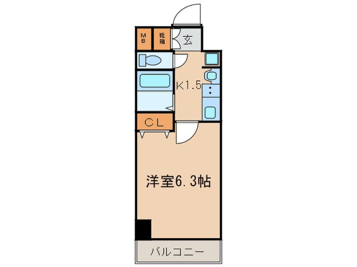 間取り図 ﾌﾟﾚｻﾝｽ久屋大通公園ｻｳｽ(909)
