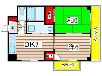 間取図 アンシャンテ川原