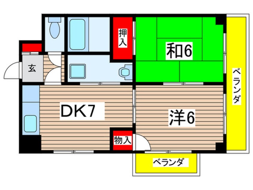 間取図 アンシャンテ川原