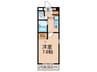 Ｔｏｗｎ　Ｃｏｕｒｔ 1Kの間取り