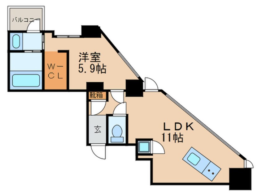 間取図 SK BUILDING-501