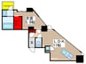 SK BUILDING-501 1LDKの間取り