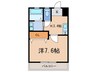 ＴＩＥＲＲＡ新安城 1Kの間取り
