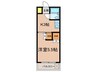 サンヨウマンション 1Rの間取り
