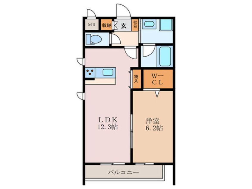 間取図 キューブ黄金